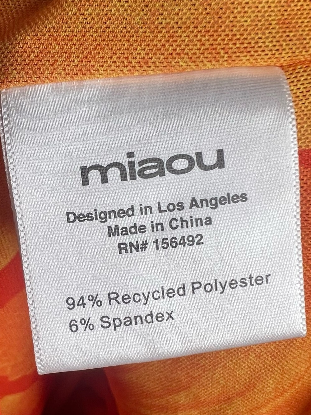 REVOLVE Miaou Orange Sofia Mesh Ruched Midi Dress - Picture 6 of 6